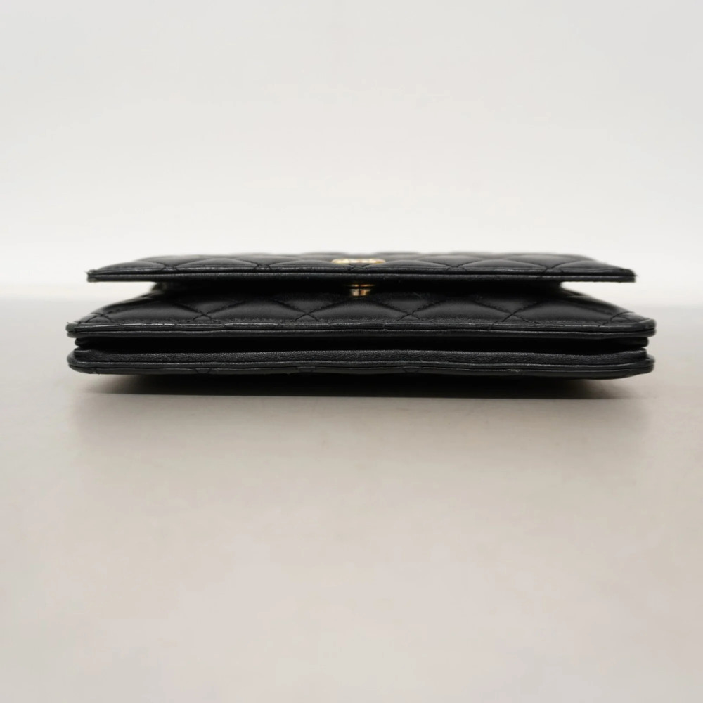 CHANEL Black Lambskin Leather Wallet - Picture 3 of 11